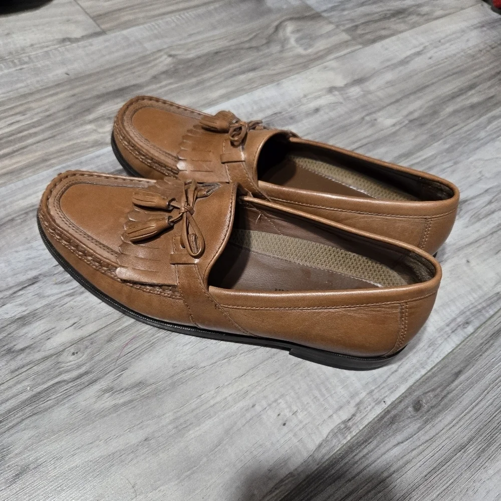 Johnston And Murphy Men's Aragon II Kiltie Tassel Leather Loafers Sz 9